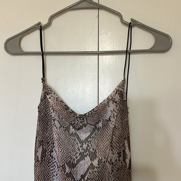 Cotton Candy LA Sheer Snake Print Blouse Women S - Picture 2 of 7